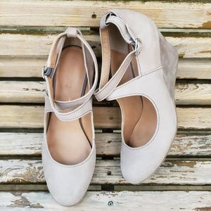 NWOB Kenneth Cole Reaction leather wedges, sz 11